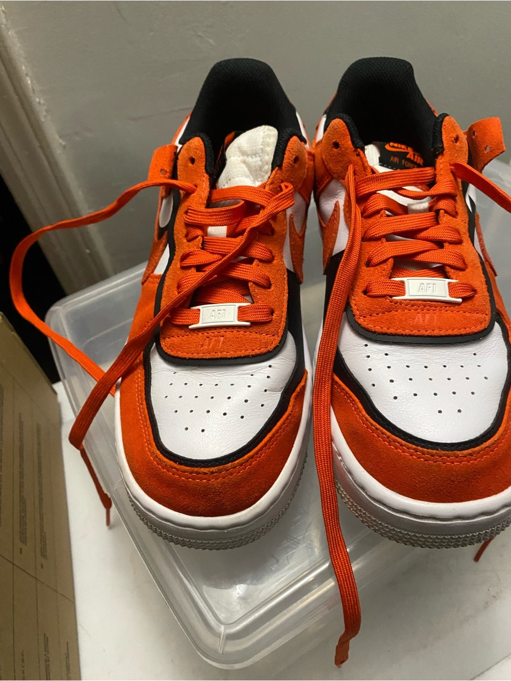 Nike Women’s Low-Top Athletic Sneakers in Orange, White & Black